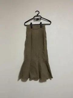 【ヘザー】マーメイドコットンスカート ベージュ
