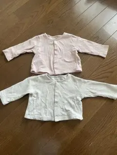 コットン製カーディガン 2色セット