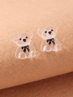 クリアテディベアパーツ 2個セット