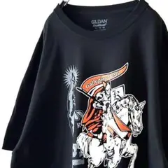 ギルダン ギャロップ ゴースト レスリング Tシャツ XL ブラック黒 古着