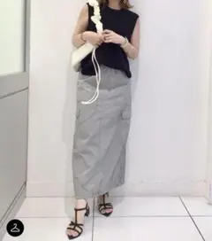 カーゴポケットロングスカート