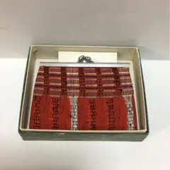 【未使用】紬　がま口小銭入れ