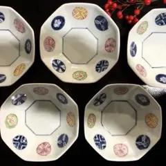 新品未使用　八角小鉢5個セット　波佐見焼　小鉢　小鉢セット