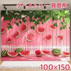スイカ 夏 パーティー タペストリー 背景布 ＃100
