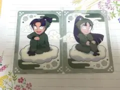 忍たま てんぼうパーク クリアカード 立花仙蔵　潮江文次郎　六年い組