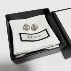 【GUCCI】 ハートブリットピアス シルバー