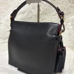 ココセリュックスゴールド　ハンドバッグ　クロコ型押し　オールレザー　トートバッグ