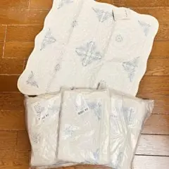 キルティング 刺繍模様クッションカバー 6枚セット 未使用品 生協 綿