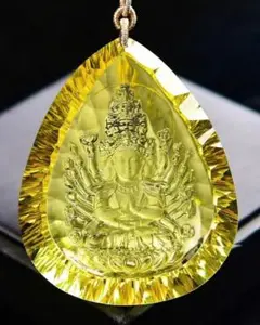 ⭐︎【天然】シトリン ネックレス 106.2g