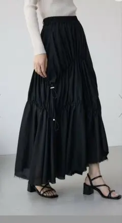 (新品)AZUL BY MOUSSY チェックボリュームスカート