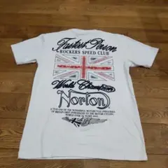 【刺繍入り】ノートンNorton ホワイト Tシャツ Lサイズ