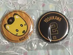 ジャイアンツ エニマイくじ E賞 吉川尚輝 ナオキツネ 缶バッジ