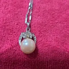 シルバー925パールネックレス　★美品★