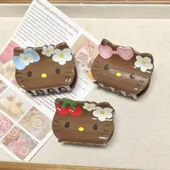 【セット売り】日焼けキティ ヘアクリップ ヘアピン 3個セット