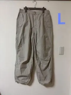 UNIQLO パラシュートパンツ　463991 ベージュ　L