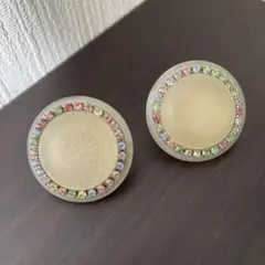 イヤリング　カラー　ジルコン