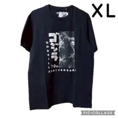 ◇ユニクロ ゴジラ 70th Tシャツ UT ブラック 半袖 XL