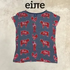 eiπe(イーペ) ノースリーブTシャツ　牛・豚・農夫　サイズF