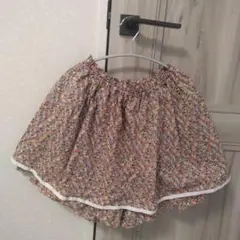 familiar 花柄キュロットスカート マルチカラー　160cm