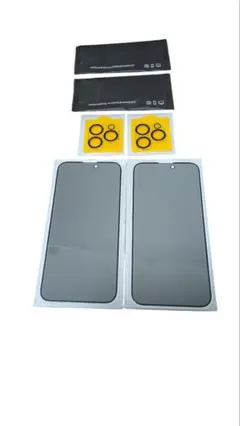 iPhone 15 ProMax対応 フィルム 2枚 +カメラフィルム 2枚