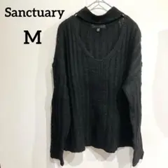 Sanctuary 【M】 Vネックセーター ブラック 黒 セーター ニット