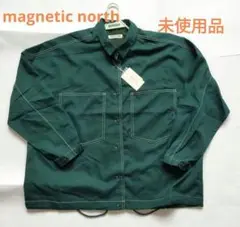 【未使用品・タグ付き】magnetic north 羽織　長袖　シャツ　緑