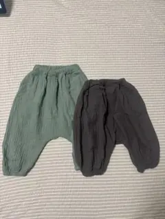 【80、90センチ】サルエルパンツ２枚セット