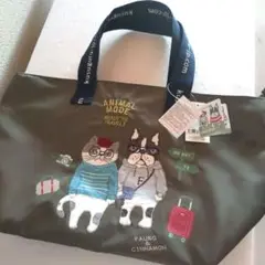 クスグル kusuguru アニマルモード パウロ ＆シナモン　トートバッグ