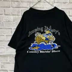 USA製90sヴィンテージTシャツ！シングルステッチ　ブラック半袖古着L 27