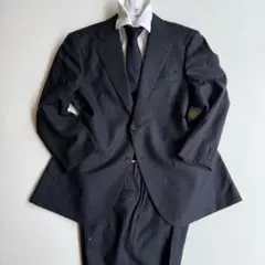 極美品✨ドーメル スーツ セットアップ ストライプ M ネイビー 高級生地