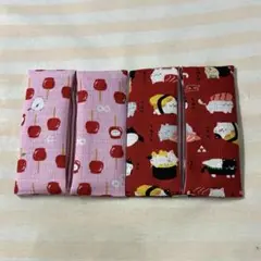 ポケットティッシュケース　普通サイズ　g61 シマエナガ　りんごアメ　ネコおすし