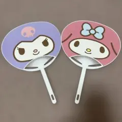 My Melody & Kuromi うちわ セット