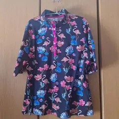 Liliane Burty PARIS レディースポロシャツ LLサイズ日本製