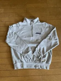 Jeep ハーフジップスウェット　グレー　Mサイズ 古着