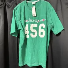 SQUID GAME 456 グリーン Tシャツ L GU ジーユー コラボ