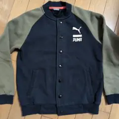 PUMA トレーナジャンパー ブラック/カーキ