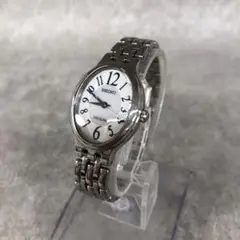 【電波ソーラー】極美品SEIKO EXCELINE 腕時計 9Pダイヤ シェル 電波ソーラー】極美品SEIKO EXCELINE 腕時計 9Pダイヤ シェル