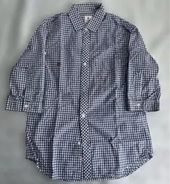 R. NEWBOLD 5分袖カットソー ギンガムチェック