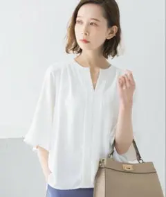 Urban Research Rosso フレアスリーブタックブラウス【中古品】