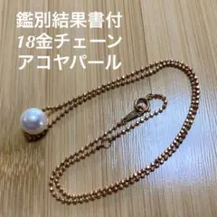 銀座三越 特別取寄せ品 18金 真珠ネックレス アコヤパール 鑑別結果書有