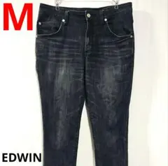 美品　ブラックジーンズ　EDWIN　エドウィン　スキニー　М　匿名配送