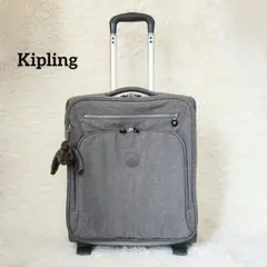 Kipling キプリング キャリーケース 旅行バッグ グレー チャーム付き