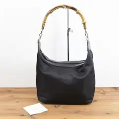 グッチ レディース バンブーライン ナイロン レザー セミショルダー カバン
