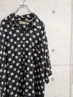NATURAL ISSUE オーバーサイズ　総柄半袖シャツ　3XLT