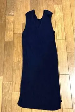 ロペ　ネイビー ノースリーブ Vネック トップス 38 15,000円 美品