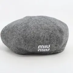 【新品未使用】miumiu チェック柄 ベレー帽 セール 7%OFF】MIUMIU ベースボールキャップ 5HC179 2F87 2F84