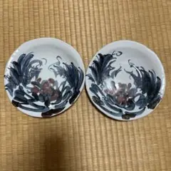 梅田純一　丸皿２枚セット