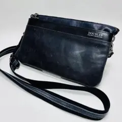 HARVEST DOUBLES本革製 2WAY クラッチショルダーバッグ