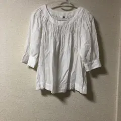 UNIQLOユニクロ トップス ブラウス 白 ●サイズ S 綿100%