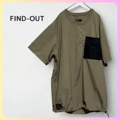 セール✨42】FIND-OUT ワークマン パッカブル Tシャツ カーキ LL